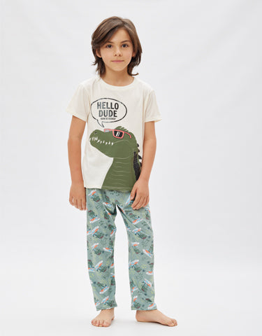 Pijama niño dinosaurio CDM0145